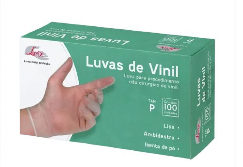 Luvas de Vinil Preta Preço Alvinópolis - Luva de Vinil para Hospitais