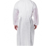 avental descartável manga longa branco Santa Barbara dOeste